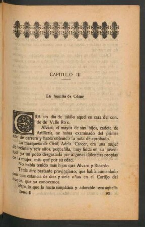 Capítulo III - La familia de César
