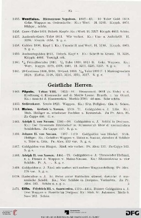 Geistliche Herren (Nr. 1462-1486)