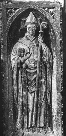Würzburg, Dom, Grabstein Gottfrieds v. Hohenlohe