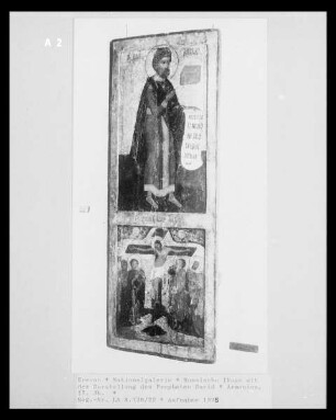 Russische Ikone mit der Darstellung des Propheten David