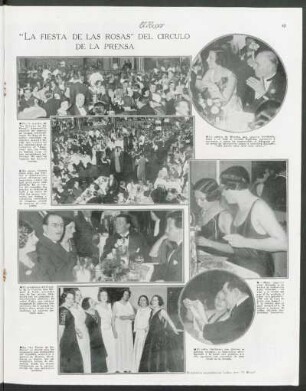 "La fiesta de las rosas" del círculo de la prensa