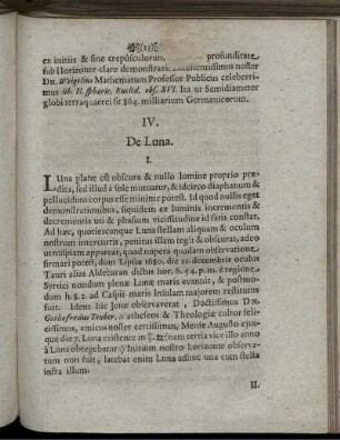 IV. De Luna
