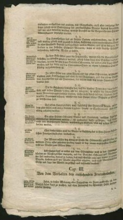 Cap. III. Von dem Verhalten bey entstehenden Feuersbrünsten.