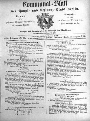 1867,49: No. 49, 8. Dezember 1867