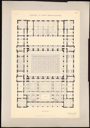 Börsengebäude: Grundriss OG 1:100