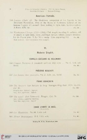 VI. Moderne Graphik (Nr. 556 - 629)