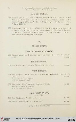 VI. Moderne Graphik (Nr. 556 - 629)