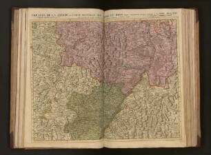 Théatre De La Guerre ou Carte Nouvelle Du Cours Du Rhin depuis Strasbourg jusqu'à Worms et Les Pays Adjacens