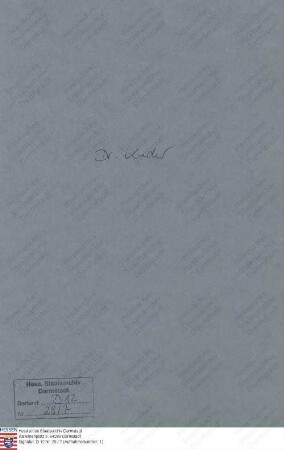Kuder, Karl Christian, Dr., Archivar