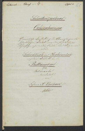 Sprachaufsatz aus Bellamont OA Biberach