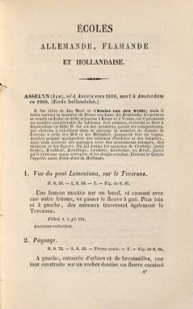 Notice des tableaux exposés dans les galéries du Musée Impérial du Louvre, 2. Écoles Allemande, Flamande et Hollandaise