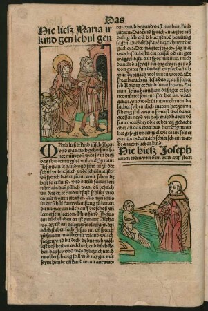 Hie hieß Joseph ainen toden von dem grab auff steen