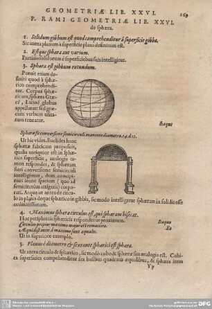 P. Rami Geometriae Lib. XXVI. de sphaera.