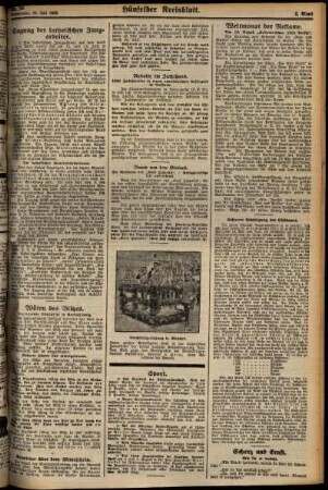 Zweite Ausgabe vom Donnerstag, den 25. Juli 1929.