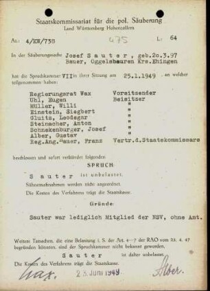 Sauter, Josef