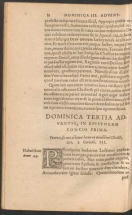 Dominica Tertia Adventus ...
