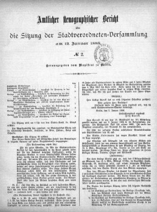 No. 2, 12. Januar 1888