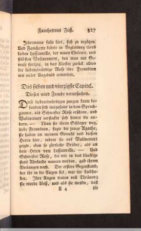 Das sieben und vierzigste Capitel. Dieses wird Freude verursachen.