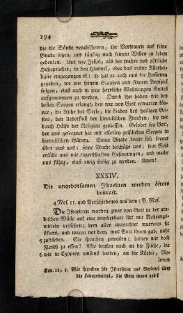 194-203, XXXIV. Die ungehorsamen Israeliten werden ...