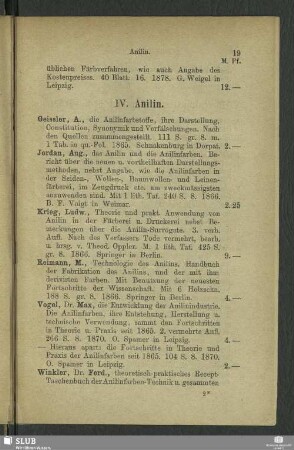 IV. Anilin