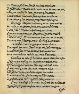 Epicedion carmen : seu parēgoria ad ... Hieronymum Baumgartnerum ...