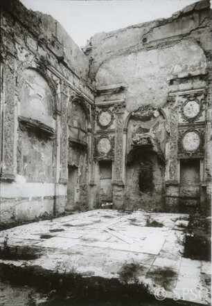 Berlin, Schloss Charlottenburg, Altes Schloss, Westflügel, Erdgeschoss, Kapelle, R. 94a, Kriegsschäden.