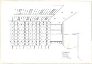 Schneider - Esleben, Paul; Wuppertal, Islandufer 15; Stadtsparkasse Wuppertal, Zentrale (Sparkassenhochhaus) - EG: Kassenhalle, Kunstobjekt (Innenraumperspektive)