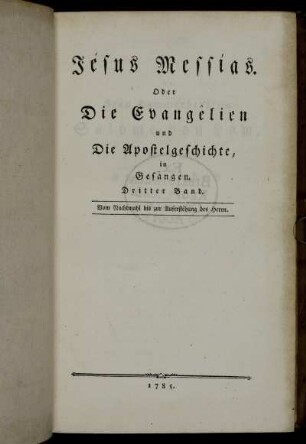 3: Vom Nachtmahl bis zur Auferstêhung des Herrn