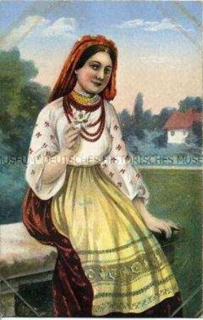 Frau in polnischer Tracht