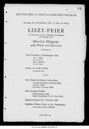 Liszt-Feier