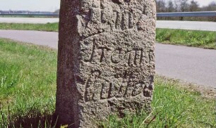 Bundesstraße 75: Grenzstein Amt Tremsbüttel
