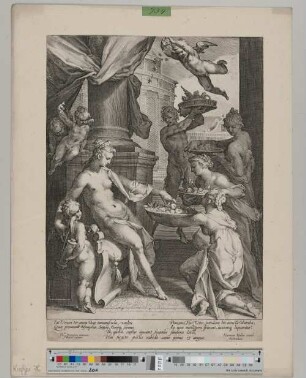 [Venus von Nymphen und einem Satyr verehrt] [2. Zustand]