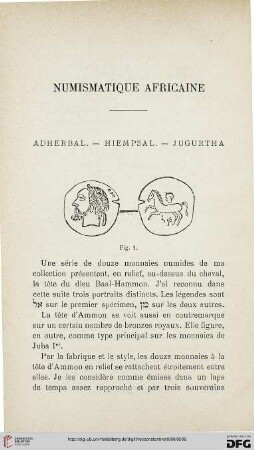 Sér. 4: Numismatique africaine