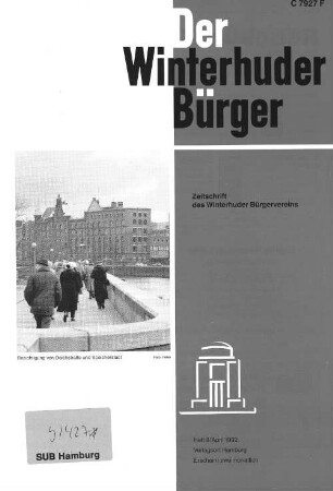 Heft II / April 1992 : Zeitschrift des Winterhuder Bürgervereins