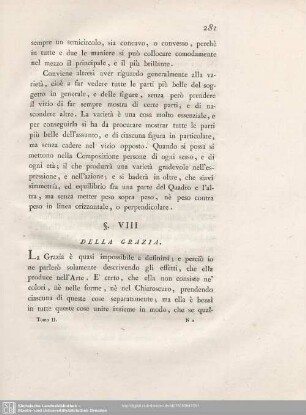 §. VIII. Della Grazia.