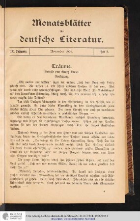 Heft 2. - November 1904.