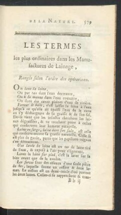 Les termes les plus ordinaires dans les Manufactures [...]