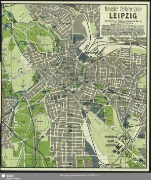Neuester Verkehrsplan Leipzig
