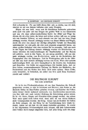 Die deutsche Zukunft