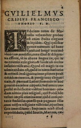 Michaelis Tarchaniotae Marulii Constantinopolitani Epigrammata et hymni