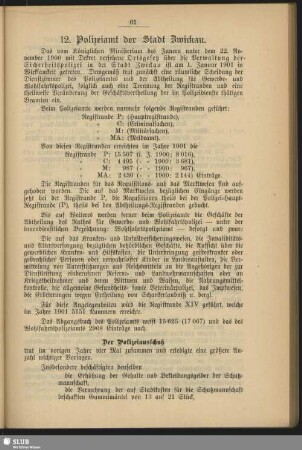 12. Polizeiamt der Stadt Zwickau