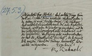 Brief an René Schickele