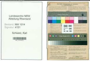 Entnazifizierung Karl Schwarz , geb. 17.11.1897 (Arbeiter)