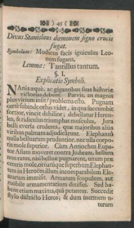 Divus Stanislaus daemonem signo crucis fugat