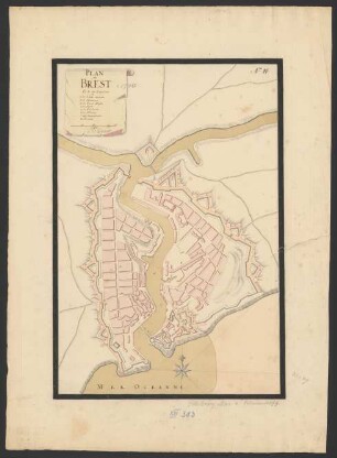 Plan de Brest et de ses environs
