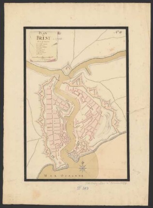 Plan de Brest et de ses environs