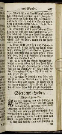 Sterbens-Lieder.