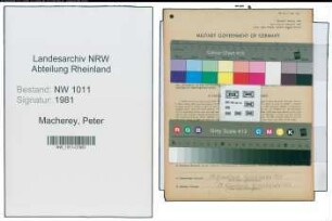 Entnazifizierung Peter Macherey , geb. 16.11.1904 (Schuhmacher)