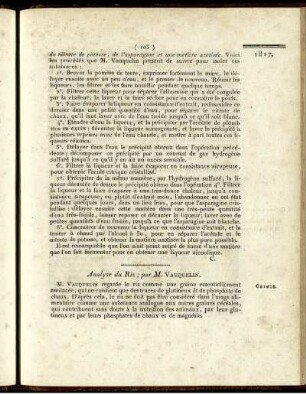 Analyse du Riz