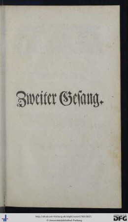 Zweiter Gesang.